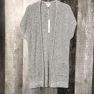 Caslon Shaker Stitch Open Front Cardigan